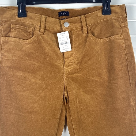 J Crew NWT Light Brown/Mustard Straight Corduroy Pants Women's Sz 29 - Picture 7 of 10